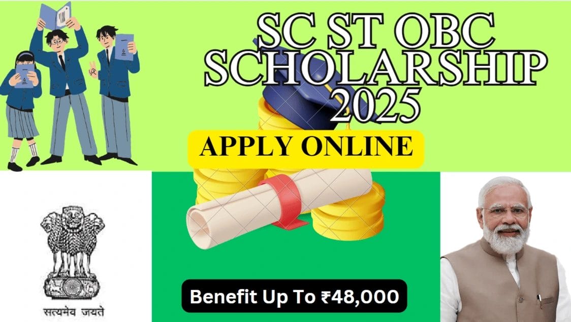 SC ST OBC Scholarship 2025: Benefit Up To ₹48,000 – Check Steps To Apply Online