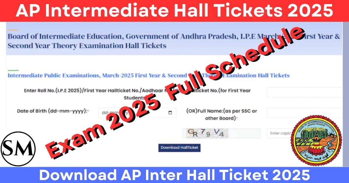 AP Intermediate Hall Tickets 2025