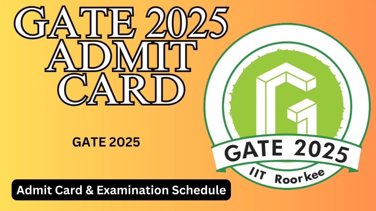 GATE 2025 Admit Card & Examination Schedule