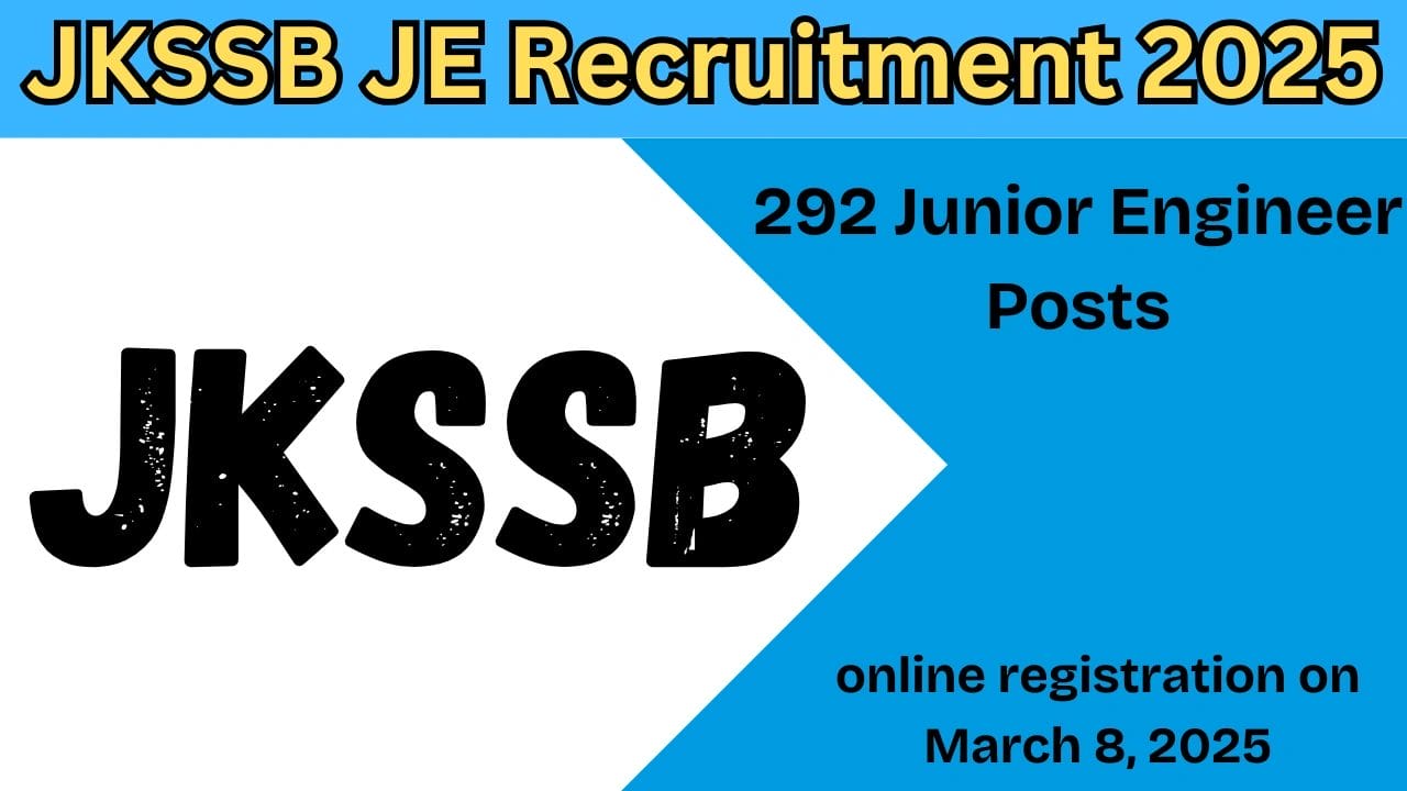 JKSSB JE Recruitment 2025