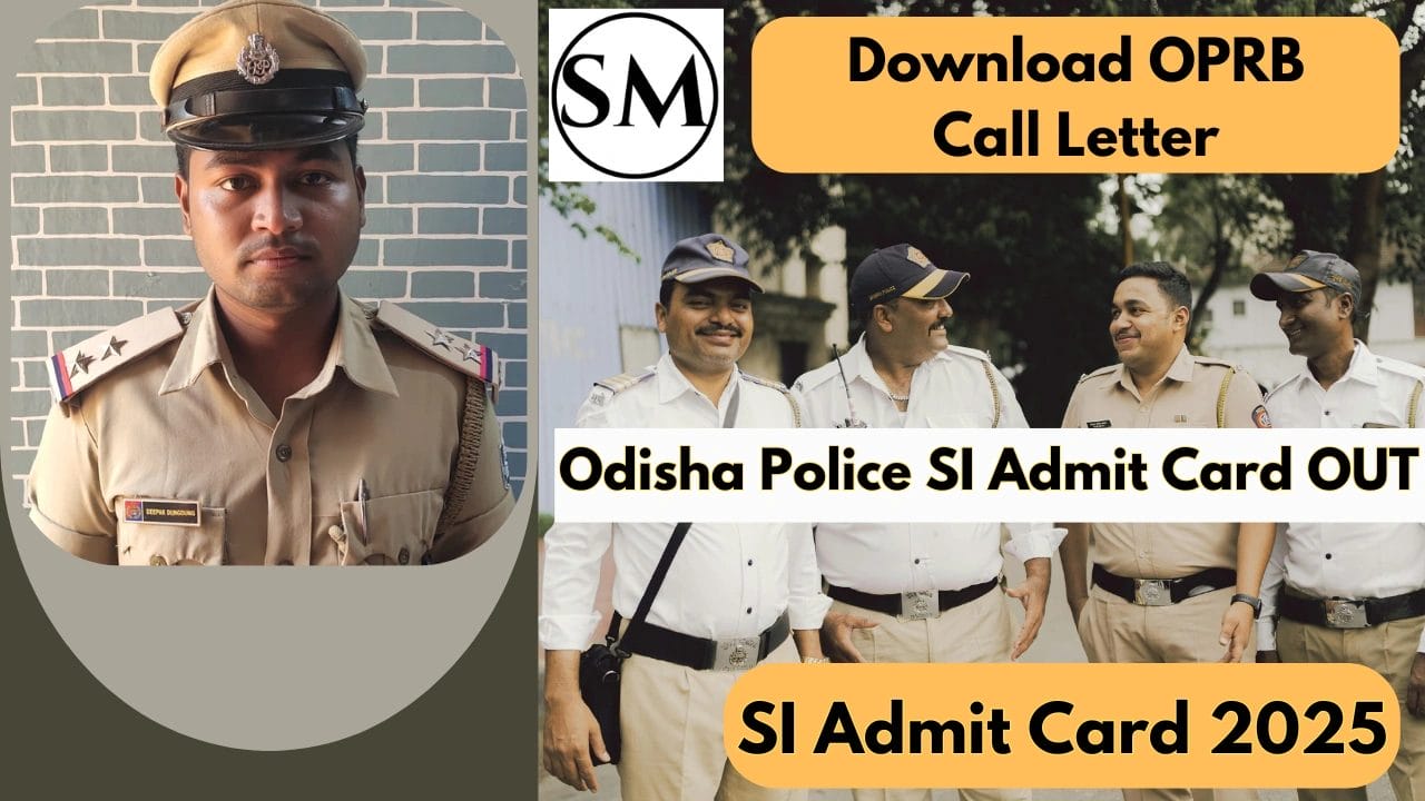 Odisha Police SI Admit Card